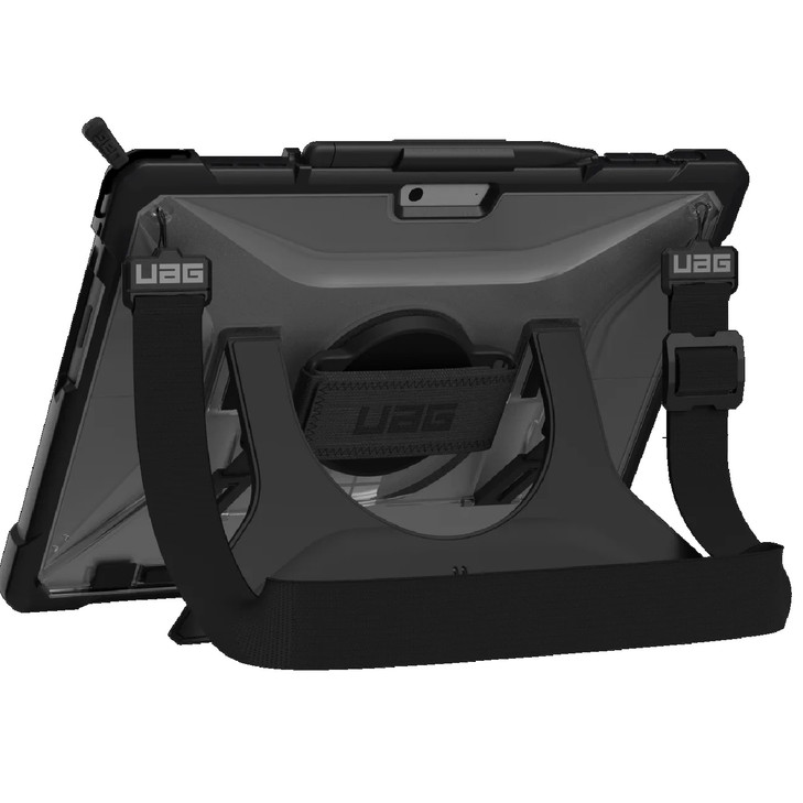 UAG Plasma Microsoft Surface Pro 11/Pro 10/Pro 9 Hand & Shoulder Strap Rugged Case -Ice (324012114343), DROP+ Military Standard, 10 Years Warranty