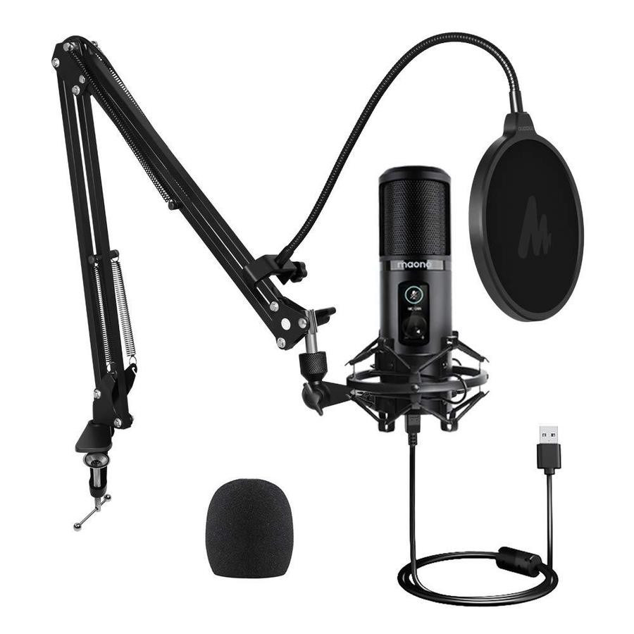 Maono AUPM421 192KHZ/24BIT Professional Podcast Microphone with Desk