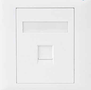 Astrotek CAT5e RJ45 Wall Face Plate 86x86mm 1 CBA-SC-5E-1
