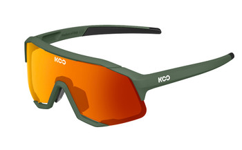 Demos Green Matt /  Orange Mirror Lenses