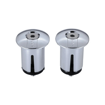 End Caps Screwon Chrome (2Pcs)