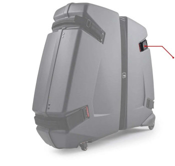 Bike Box 2 Top Back Belt Incl. Red Flag