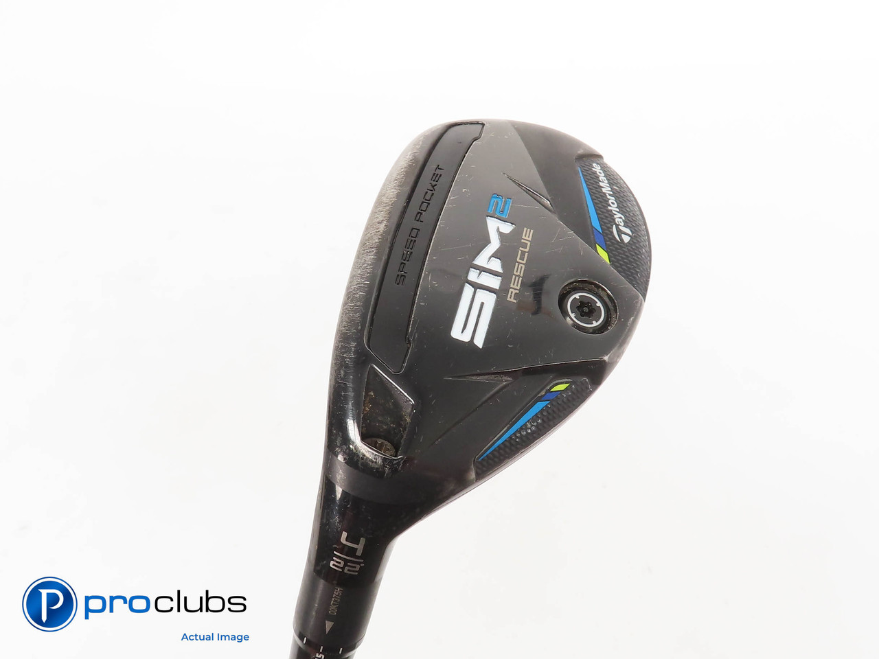 Left Handed TaylorMade SIM2 Rescue 22* 4 Hybrid - Tensei AV Raw Blue Reg  320964