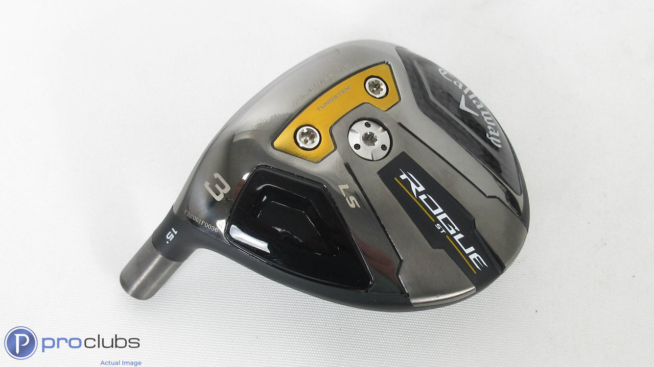 Excellent! Left Handed Callaway Rogue ST LS 15* 3 Wood - Head Only