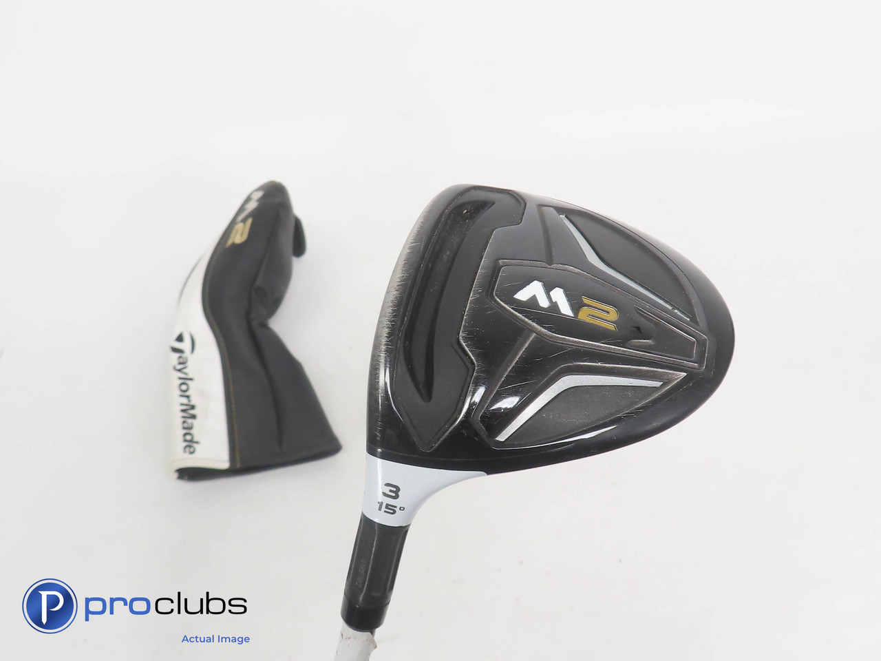 Nice Left Handed TaylorMade 2016 M2 15* 3 Wood w/HC- REAX 65 Regular Flex  358091