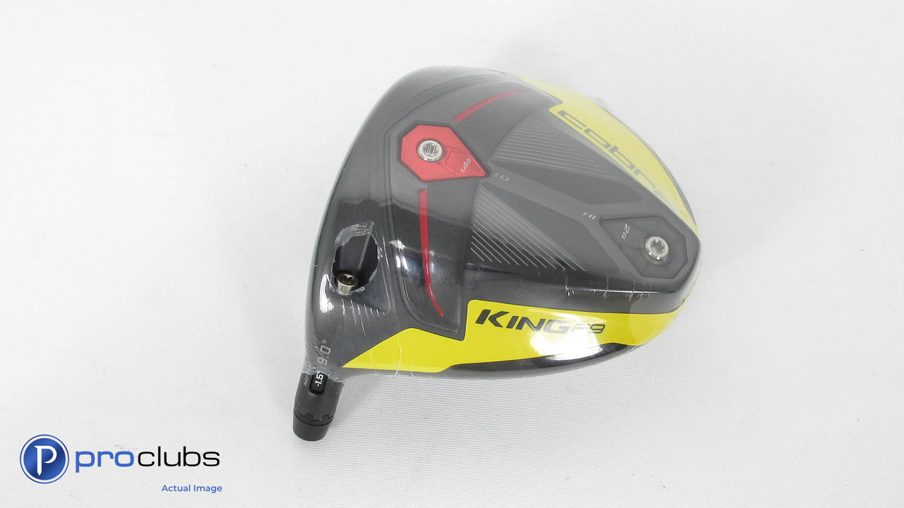 New Left Hand Tour Issue Cobra King F9 Yellow 9* (8.4*) Driver w/Adapter  358571