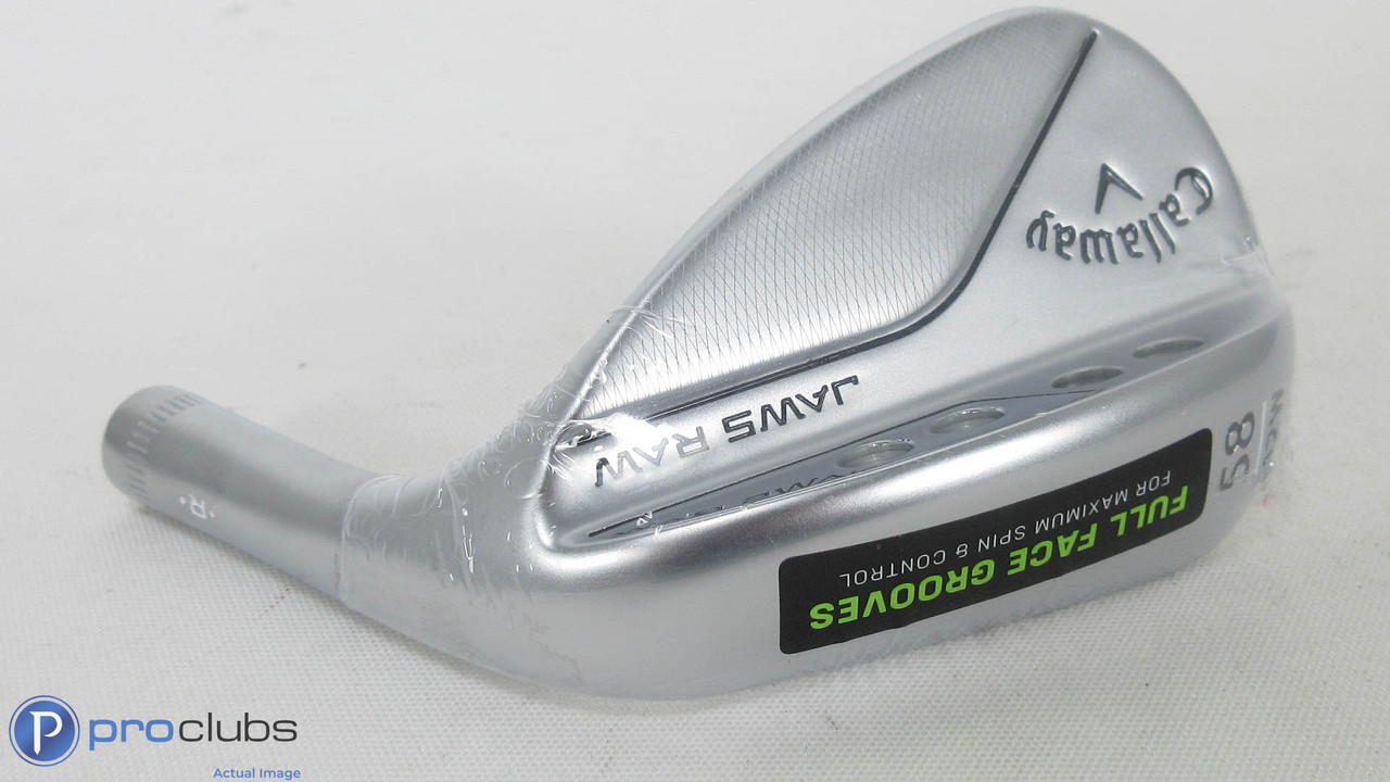 New! Callaway JAWS Raw W-Grind 58*(12*) Wedge - Head Only - 366888