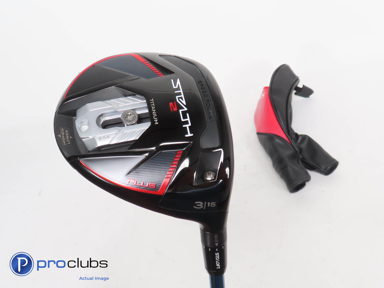 Tour Issue TaylorMade Stealth 2 PLUS 15* 3 Wood w/HC - HZRDUS 70g Stiff  369544