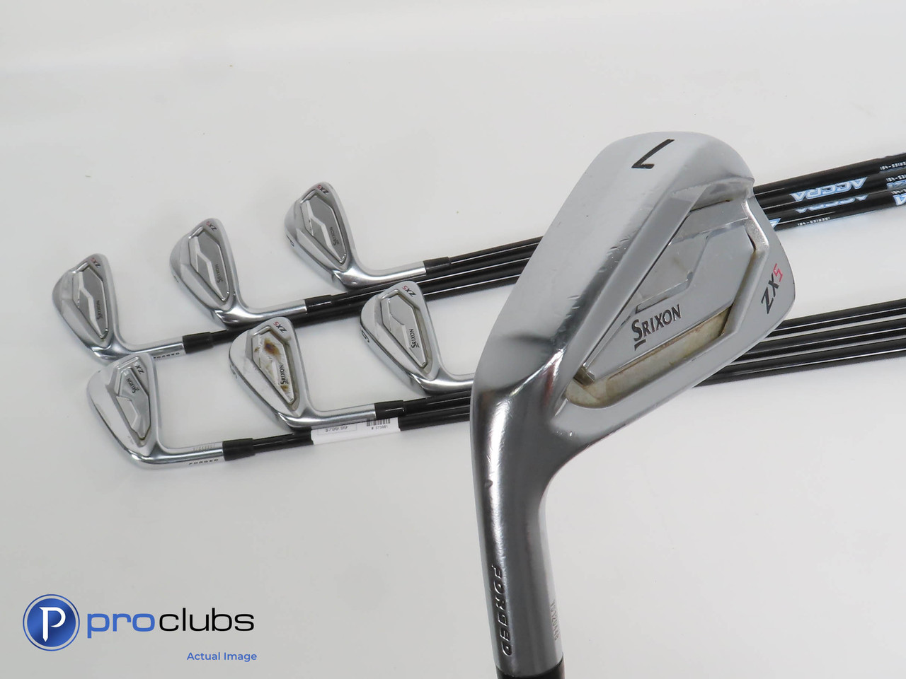 Ladies Left Handed Srixon ZX5 4-PW IRON SET - Accra 40 Ladies Flex -1/2