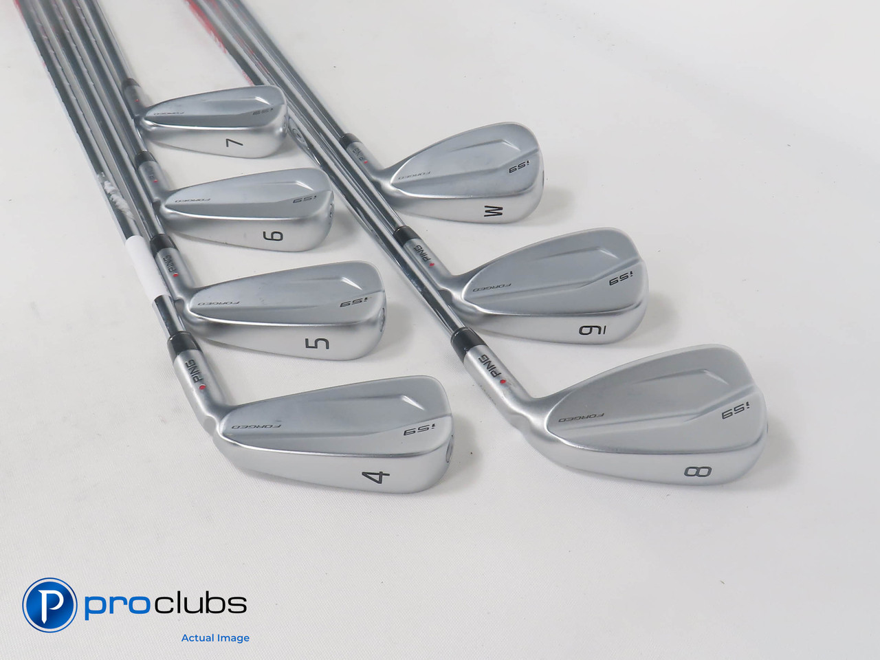 Nice! PING i59 Forged Red Dot 4-PW Iron Set - Nippon Modus3 105 Stiff -  379905