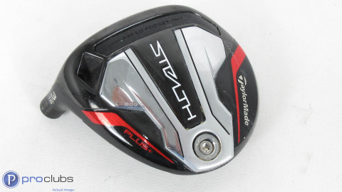 Nice Left Handed TaylorMade Stealth Plus+ Titanium 15* 3 Wood -Head Only- 349731