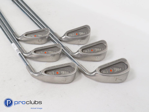 PING EYE2 4-9 IRON SET Orange Dot (No PW) - Ping ZZ-Lite Stiff Flex Steel  366912