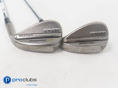 Cleveland RTX 6 Zipcore Tour Rack RAW 52*, 58* Wedge Set - Modus X 