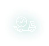 Shipping Icon showing a fast delivery truck