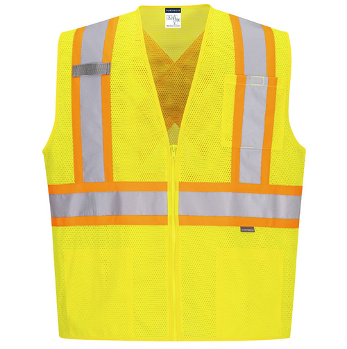 Portwest Hi-Viz X Back Contrast Vest (Hi-Viz Yellow)