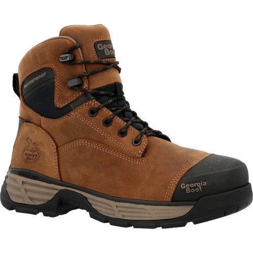 Georgia Boot Durablend Edge 6" Waterproof Alloy Toe Work Boot (Brown)