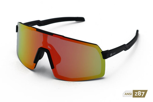Havoc Raptor Black Frame Red Lens Safety Glasses