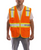Tingley Job Sight Class 2 Two-Tone Surveyor Vest (Hi-Viz Orange)