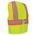 FrogWear HV High-Visibility Yellow Lightweight Mesh Polyester Vest with Contrasting Orange Trim (Hi-Viz Yellow)