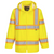 Portwest Hi-Viz Contrast Tape Rain Traffic Jacket (Hi-Viz Yellow)