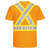 Portwest Hi-Viz X Back Contrast Tape T-Shirt (Hi-Viz Orange)