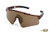 Havoc Diablo Brown Frame Gold Lens Safety Glasses