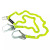 Safewaze PRO 6′ Stretch Internal Energy Absorbing Lanyard Dual Leg (Rebar Hooks)