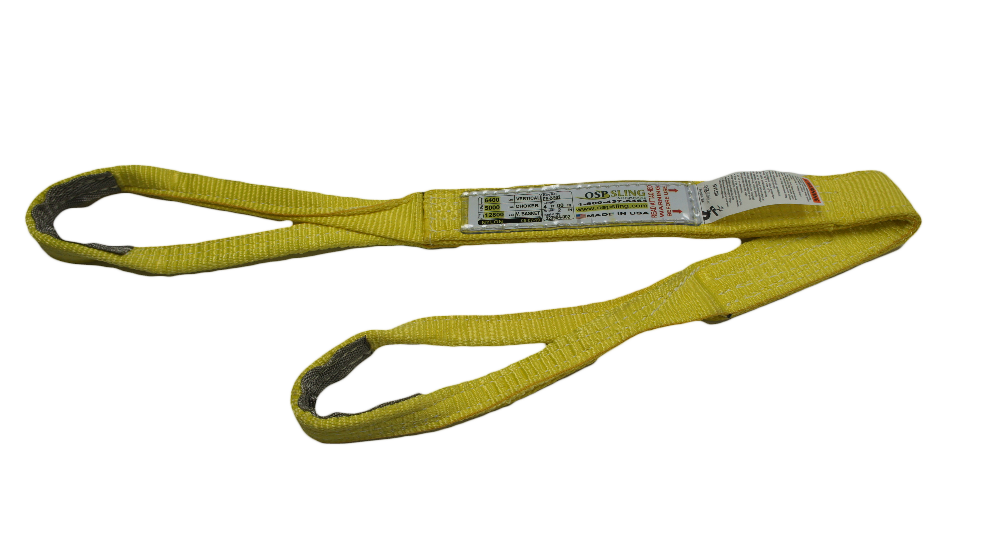 2" X 4' Nylon Endless Web Lifting Sling – 2-Ply Recovery Rigging Strap, Made In USA
