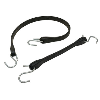 STARRR 20-Pack Heavy Duty Rubber Tarp Straps – 9" Bungee Cords With Stainless Steel S-Hooks
