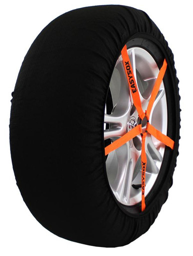 ガリガリ　JC-05＆Socks Quality Chain ES85 - EasySox Slip-On Fabric Tire Traction Snow