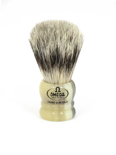 Omega 11047 Pennello da Barba Mix Tasso e Cinghiale