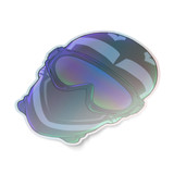 Print Shoot Repeat Sticker - Holographic Mask sticker
Available exclusively at badattitudedept.com