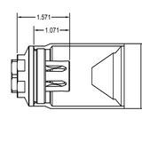 Rearden R2S Flash Hider 1/2-28 From Bad Attitude Department