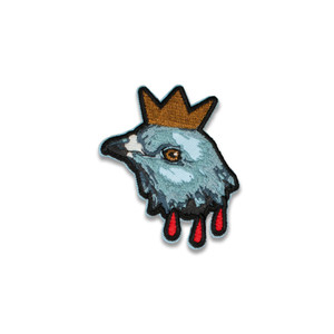 Hereditary Inspired Pigeon King Paimon Embroidered Patch at Bad Attitude Dept