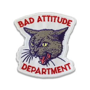Hissing Kitty Patch by Bad Attitude Dept LLC. Visit badattitudedept.com to purchase
