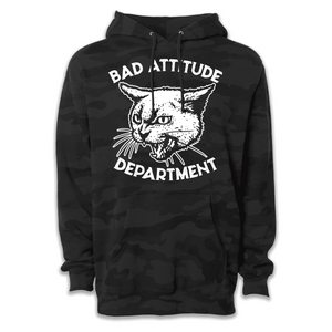 Hissing Kitty Hoodie - Choose Your Color
by Bad Atttitude Dept LLC
visit badattitudedept.com to purchase