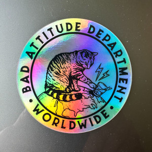 Bad Attitude Worldwide Sticker - Globe Style
