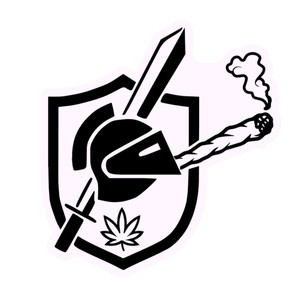 Stoner Knight Sticker by Bad Attitude Department