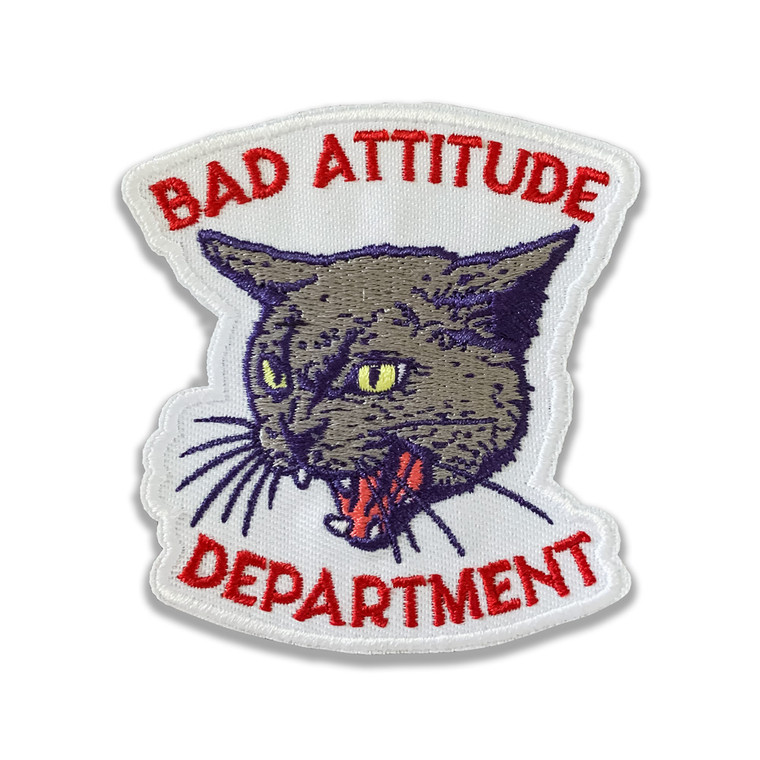 Hissing Kitty Patch by Bad Attitude Dept LLC. Visit badattitudedept.com to purchase
