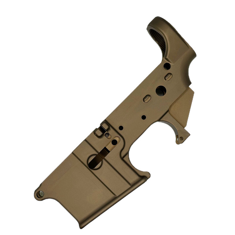Blem Blemished AR15 Lower Receiver by Bad Attitude Department Brown Anodize
