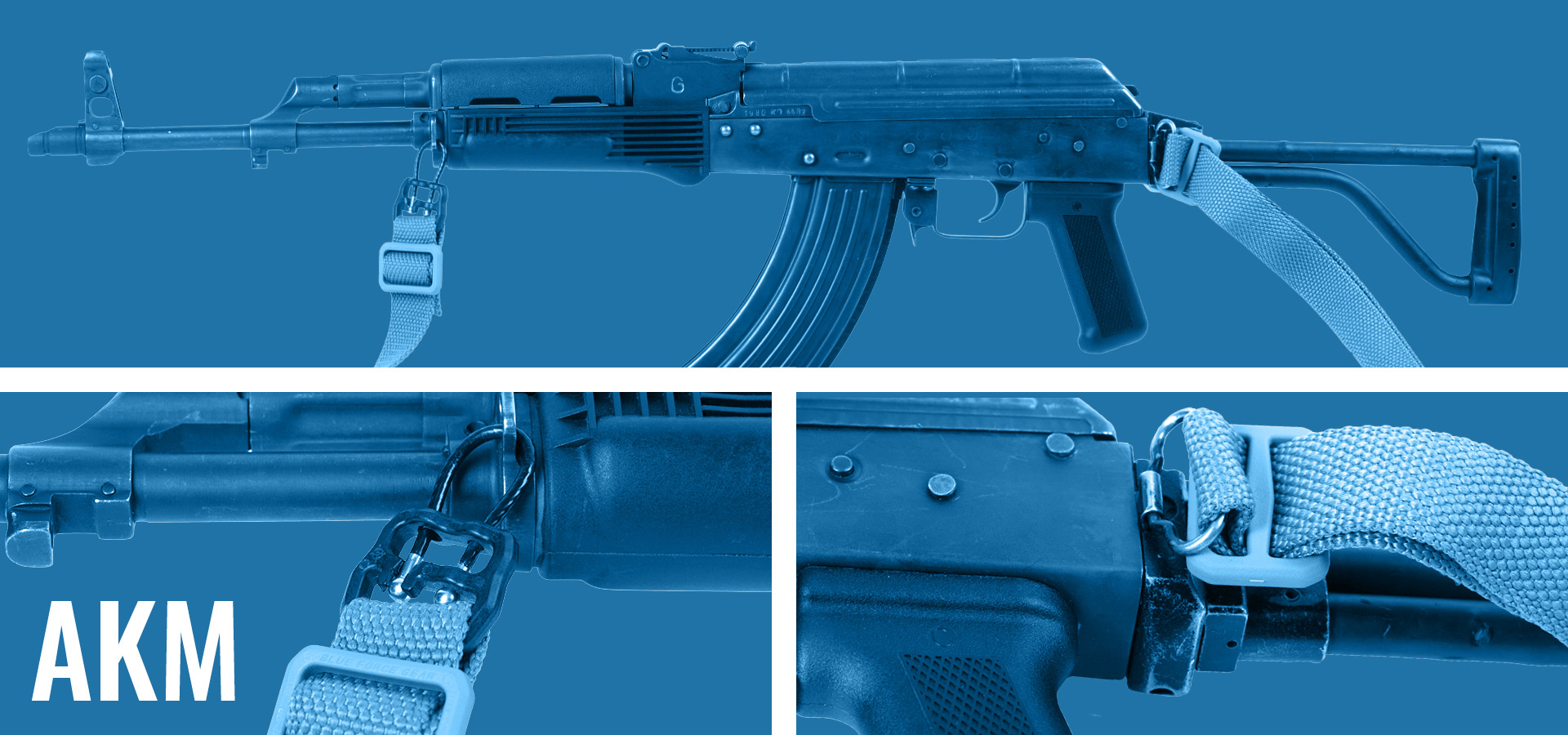 The AKM Style with Side Folder and Weapon Sling Details