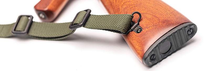 AK47 style buttstock or the sling loop on the side of the buttstock