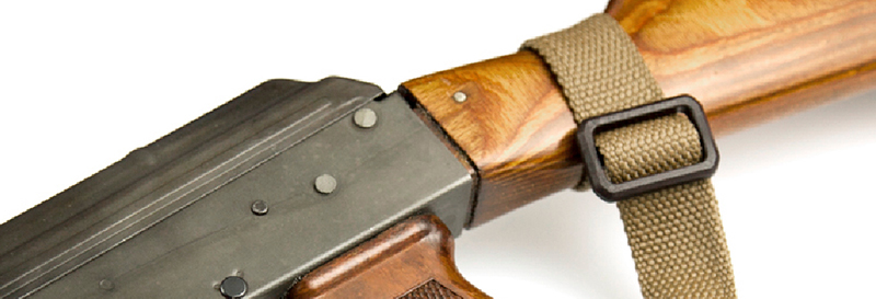 looping the sling around the wrist of the stock