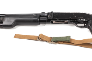 Custom Flashlight Barrel Sling Attachment Step one After attaching hardware to barrel, lay sling out for attaching