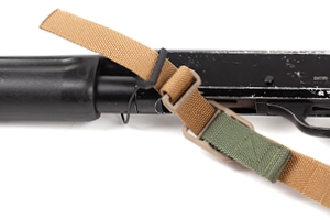 Custom Flashlight Barrel Sling Attachment Step Two Thread webbing through swivel (Molded UWL)