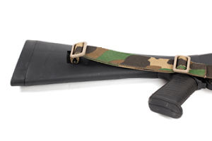 Sling Attachment to Benelli Stock without Adapters Step 7 Loop webbing back through second triglide to attach sling