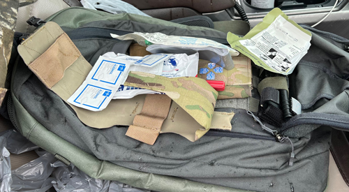 Micro Trauma Kit used to help car accident victims