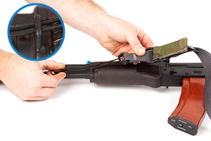 AKS-74 Sling attachment Loop Instructions for buttstock Step one