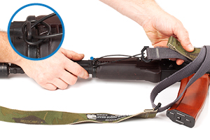 AKS-74 Sling attachment Loop Instructions for buttstock Step Three