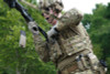 Triple M4 Pouch Multicam in use on soldier